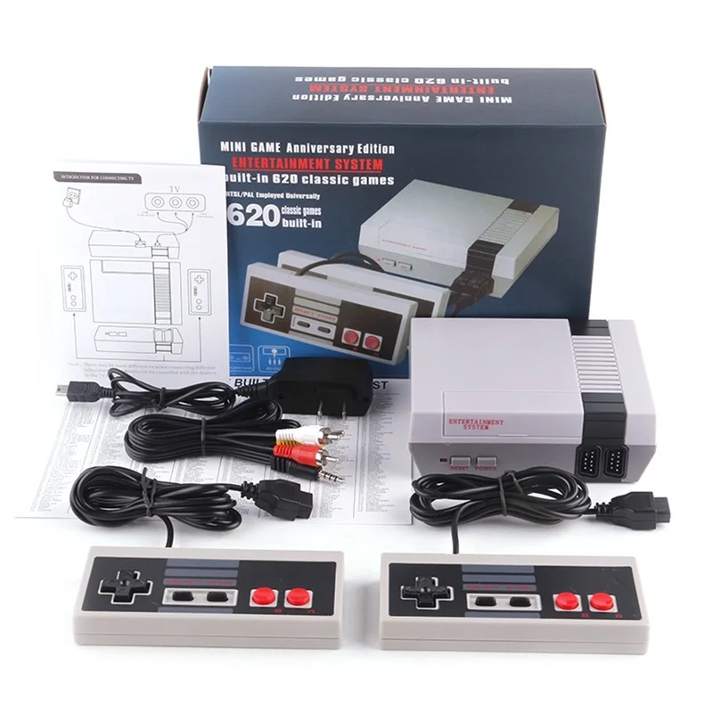 Мини Ретро Классическая игровая консоль со встроенными 620 играми 8 бит PAL & NTSC