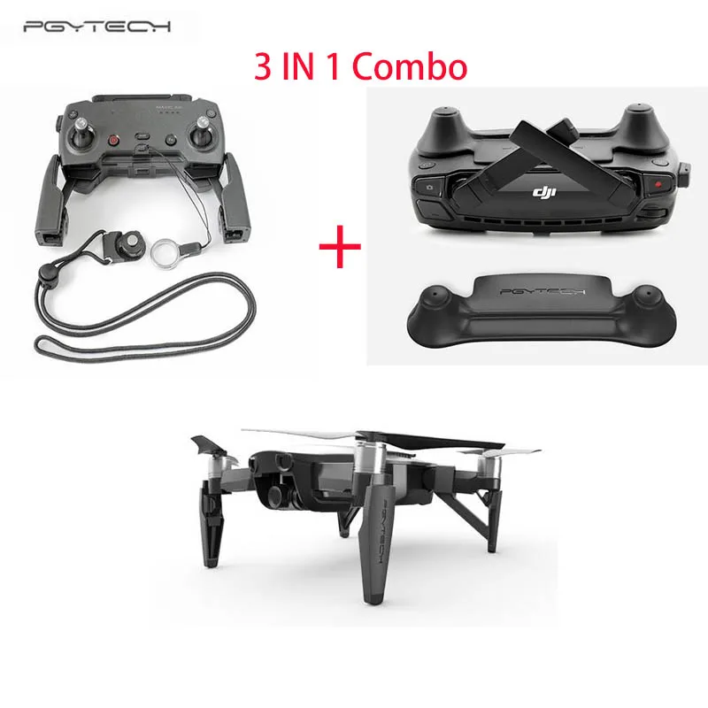 PGYTECH Combo 3 в 1 Расширенная посадочная шестерня и контроллер застежка защитная