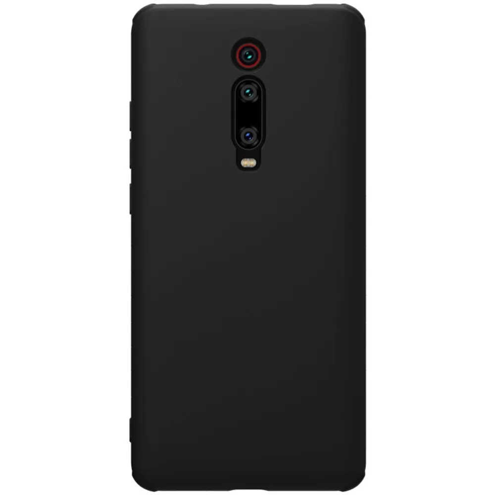Защитный резиновый чехол NILLKIN для Xiaomi Redmi K20/K20 Pro Mi 9T 9T Pro тонкий мягкий жидкий Силиконовый противоударный чехол для телефона - Цвет: Black