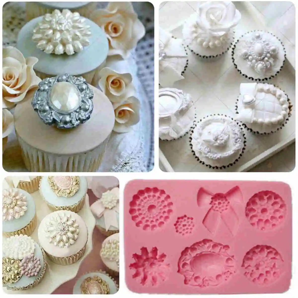JX LCLYL силиконовая брошь ювелирные изделия бантом Fondant (сахарная) торт кекс