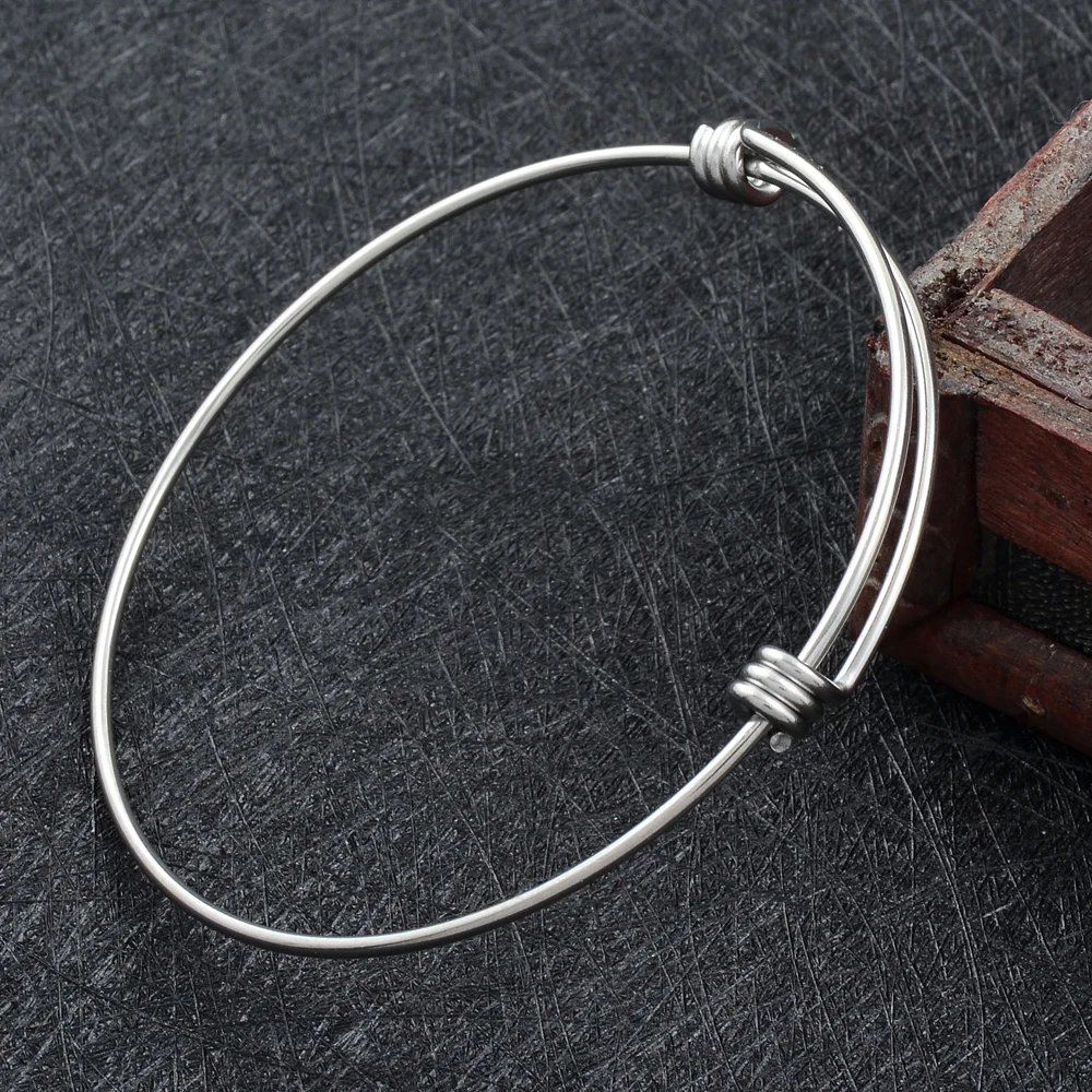 IJB0214 1 5 мм Оптовая Продажа 50 ~ 70 регулируемый браслет из нержавеющей стали для