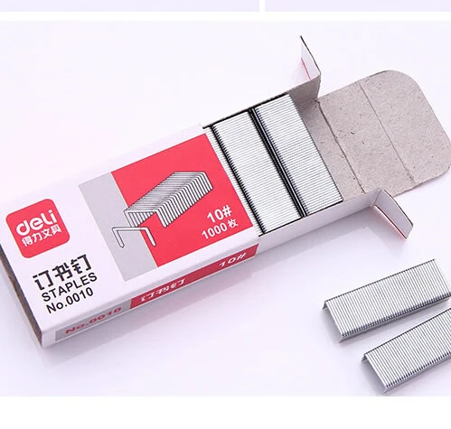 

[4Y4A] 10pcs staples office staples finance universal staples 10 # , 1000 / box , NO.0010 Width 10mm
