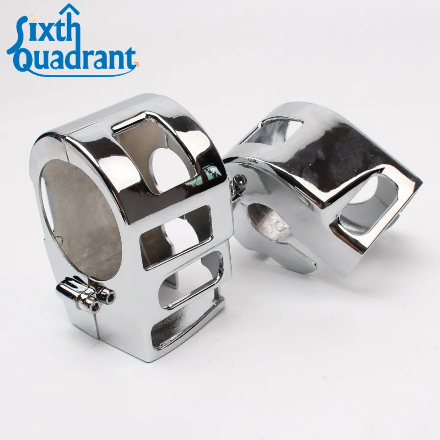 Хромированные крышки корпуса переключателя мотоцикла для Yamaha XVS V-Star 1100 Classic &amp