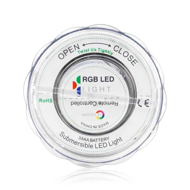 Цветная подводсветильник лампа для ваз с пультом дистанционного управления IP68 RGB