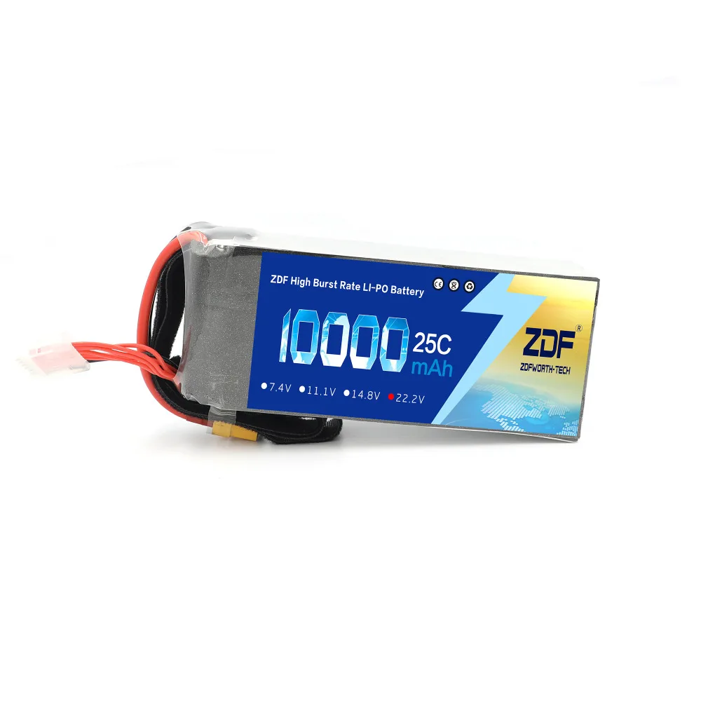 ZDF Power RC LiPo батарея 6S 22 2 V 10000mAh 25C Max 50C для UAV мультироторный Квадрокоптер самолет