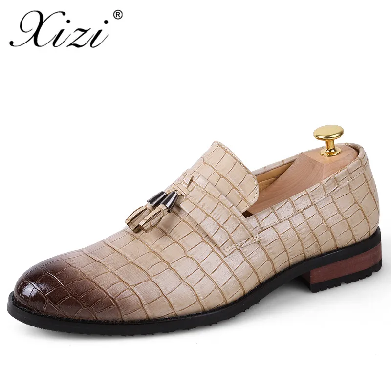 

XIZI 2018 Men's Leather Brand Shoes Business Leather Men's Shoes Fashion Wedding Shoes Breathable Pointed Casual Shoes Units