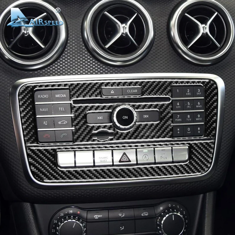 Airspeed для Mercedes Benz W169 W245 W117 W156 класс A B CLA GLA карбоновая оболочка CD дисков|Лепнина