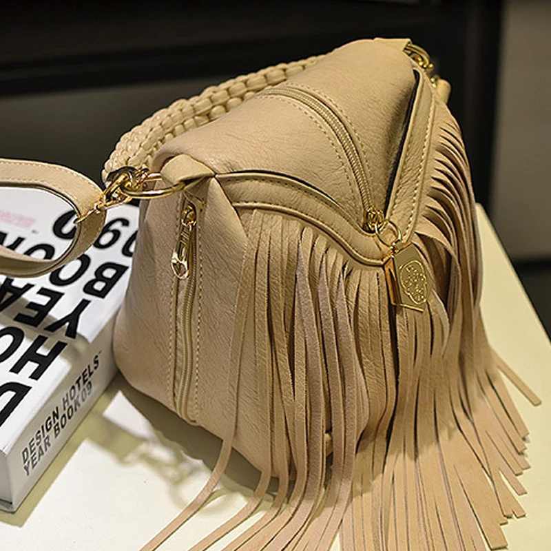 2018 известных брендов кисточкой Для женщин Курьерские сумки Повседневное Tote