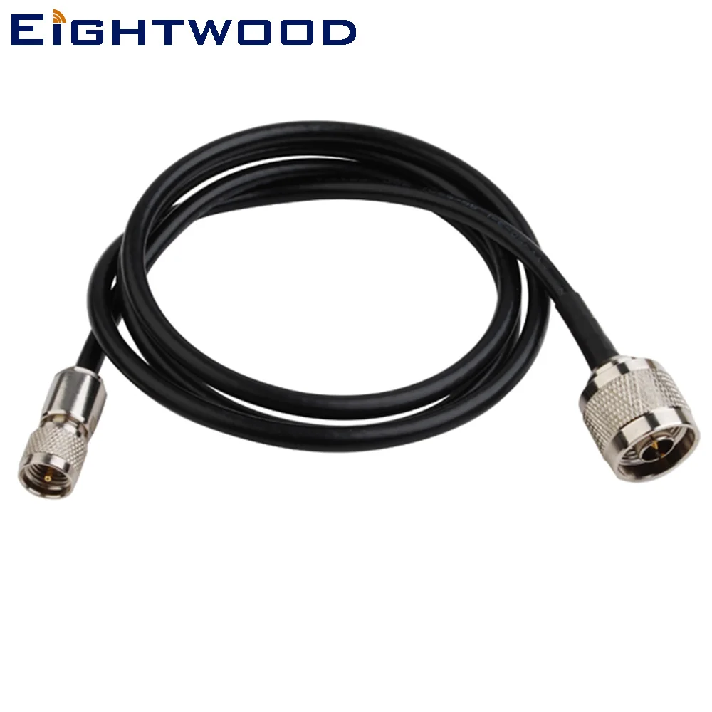 Eightwood CB радио антенна удлинитель N папа к мини УВЧ Мужской прямой свиной хвост LMR195