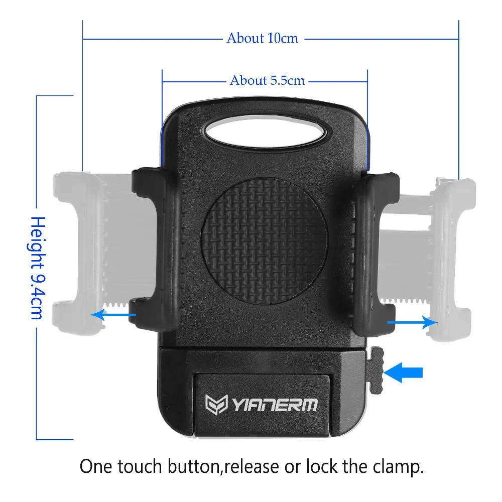 Yianerm CD Slot Car Phone Holder 360 Rotating One Touch Cradle For iPhone 6s 7/Plus Galaxy S6/S7Huawei and more | Мобильные телефоны