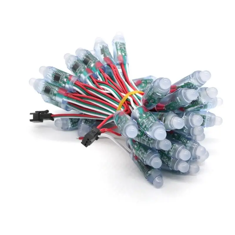 500 шт. DHL DC5V WS2811 IC модули RGB LED строки света 12 мм Полный Цвет IP68 открытый