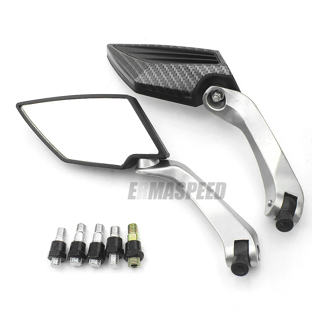 Мотоцикл Изменение Заднего вида Зеркала Руль Углерода Оболочки Алмаз