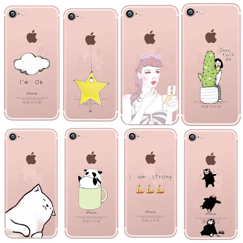 Чехол для iphone 8 plus чехол x 7 Plus 6 S 5 5S SE аксессуары мягкий силиконовый губной помады