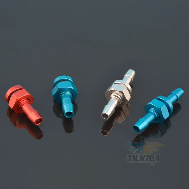 1 шт. синие/Серебристые водяные ниппели хорошего качества L32mm / L20.8mm M6 Thread Rc Boat