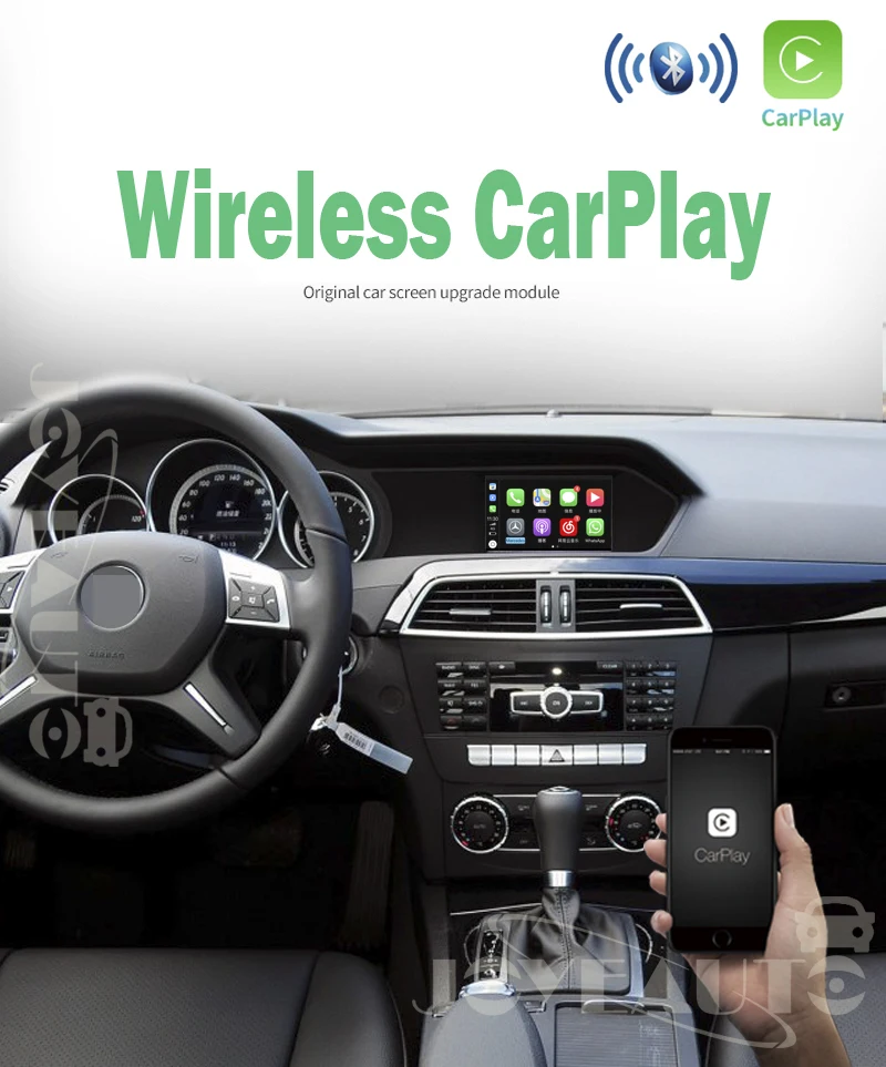 Joyeauto wifi беспроводной Apple Carplay Android авто зеркало A B C E G GL ML класс для Mercedes NTG4.5 4,7 автомобиль играть Airplay iOS 13