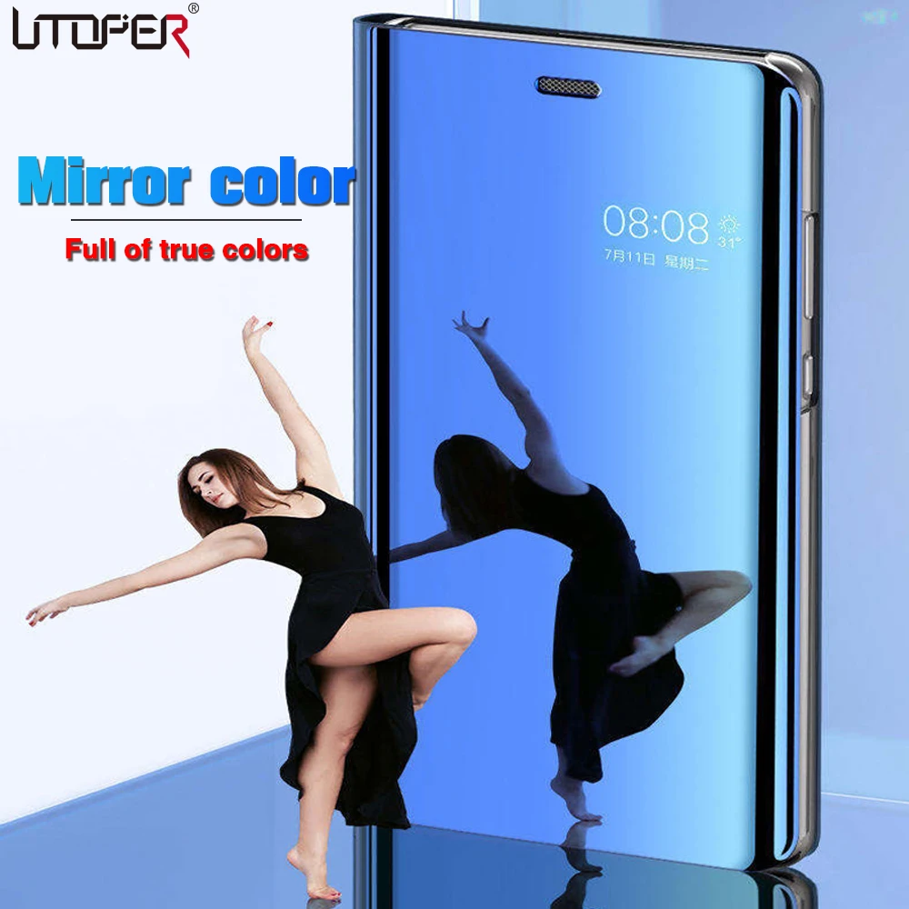 Case For Samsung S10 Plus Note 9 8 Original Smart Mirror Flip Cover J4 2018 J6 J8 S9 S8 |