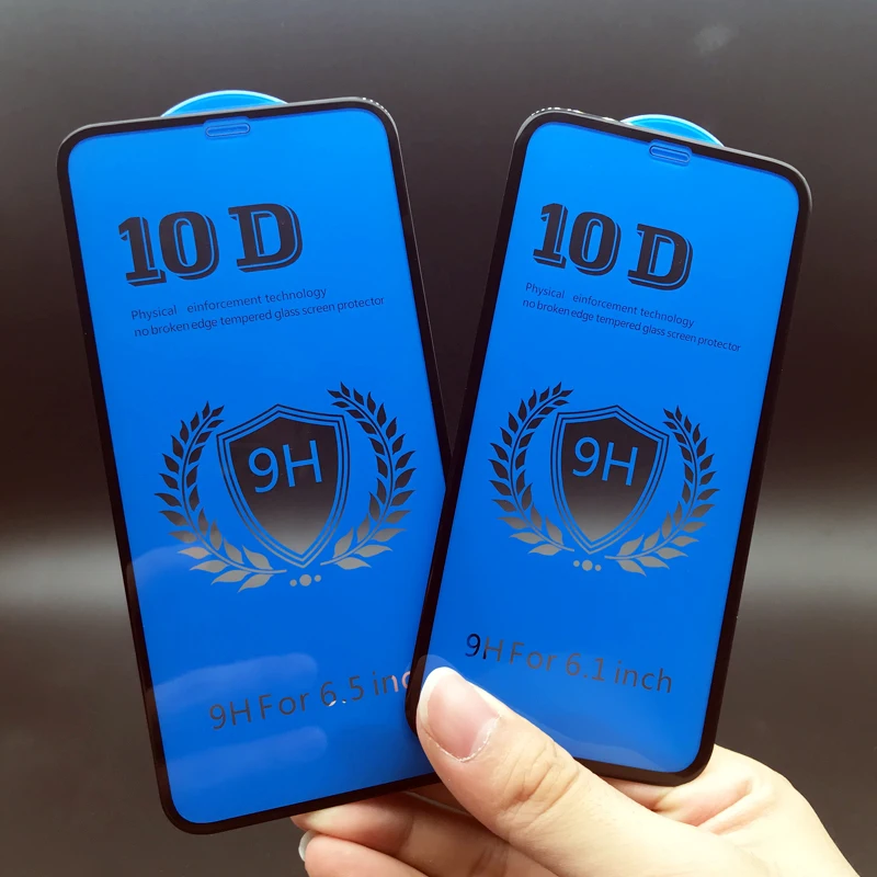 QINUO 10D прозрачная защитная пленка для iPhone X Max XR закаленное стекло 6 6S 7 8 Plus защита от