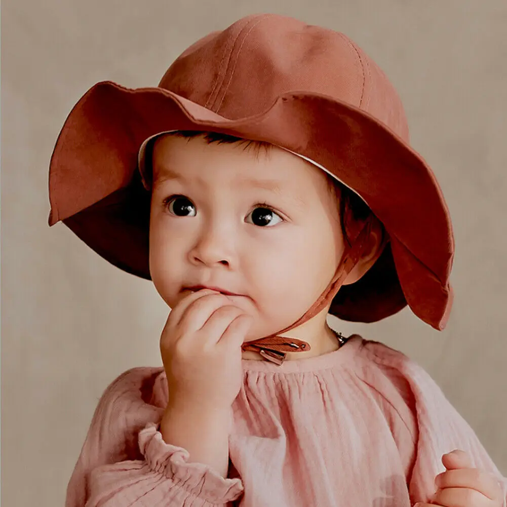 2019 Summer Outdoor Baby Hat Cap Infant Girl Sun Cotton Children Kids Floral Beach Bucket Girls Hats | Детская одежда и обувь