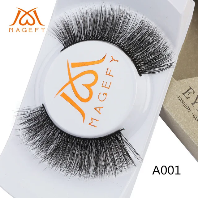 50 pairs A001 50 пар/лот,, накладные ресницы из искусственной норки, накладные ресницы ручной работы, 3D норковые ресницы, накладные ресницы, макияж, cilios - Цвет: 50 pairs A001