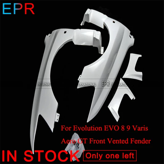 Для Evolution EVO 8 9 Varis FRP Glass Fiber Aero GT переднее вентилируемое крыло для Mitsubishi glass Bumpers Body