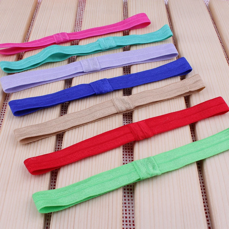 10pcs/lot 20colors Handmade Solid Candy Nylon Headbands For Kids Girls Hair Accessories Artificial Elastic Band For Headbands 100pcs lot 3 20colors diy polyester fluffy ballerina chiffon flower with pearl button in centre handmade accessories