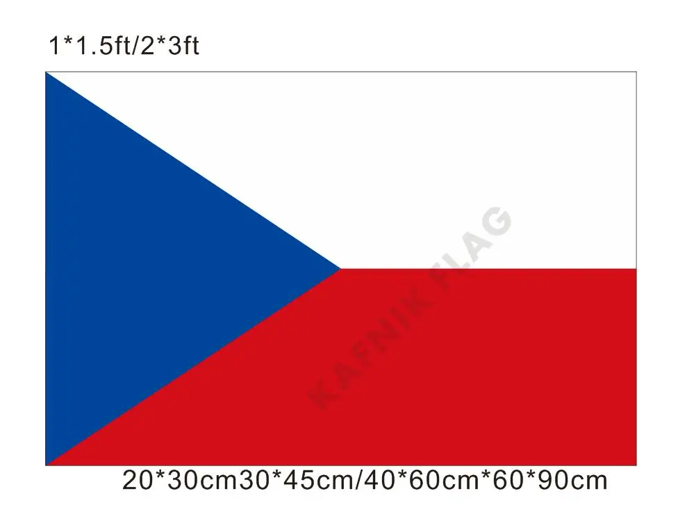 KAFNIK бесплатная доставка маленькие флаги 20*30 см/30*45 см/40*60 см/60*90 см флаг Чехии для