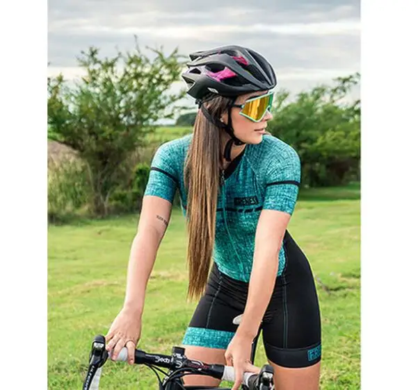 Женский костюм для триатлона Pro Team велоспорта mtb розовый гелевый комбинезон