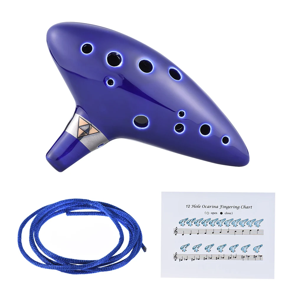 12 отверстий Ocarina Alto C клавишная флейта ALTO AC народный музыкальный инструмент fluta