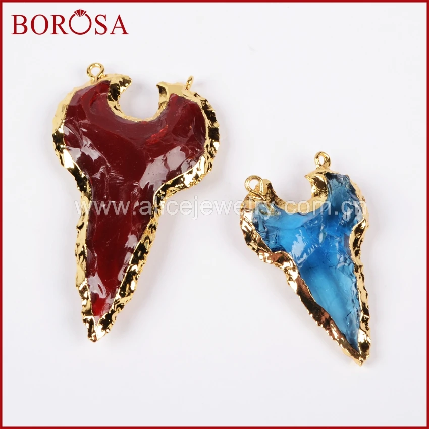 BOROSA Высокое качество 1 шт золотой цвет грубая Радуга стекло OX звуковой разъем