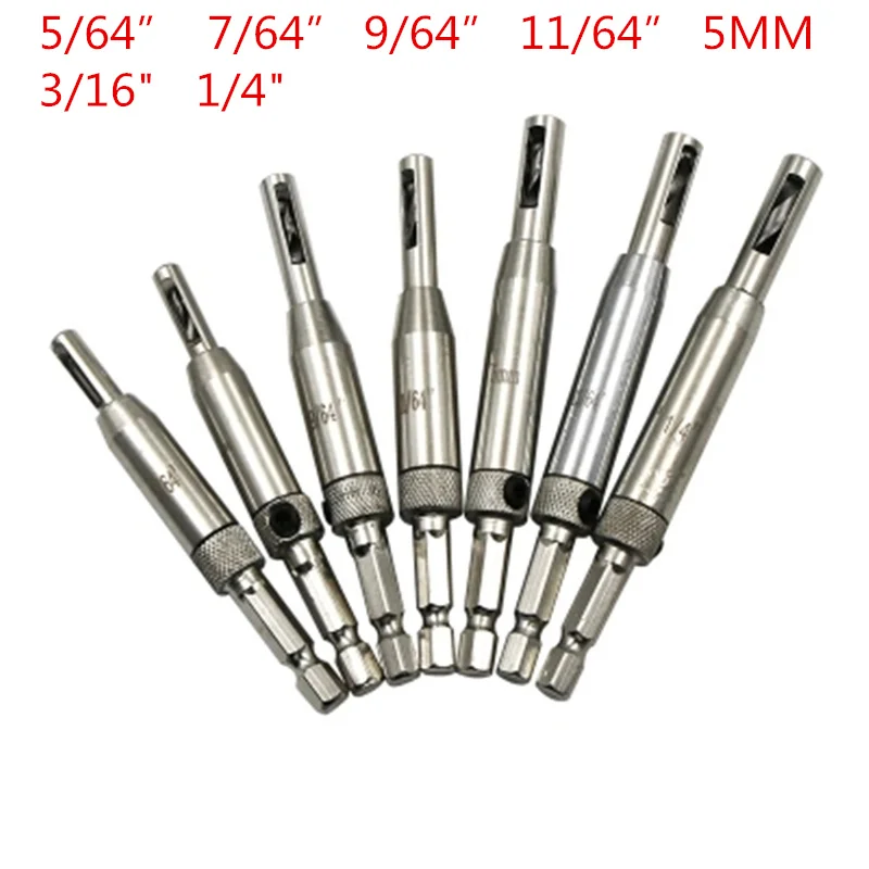 

7pcs Professional Hole opener drill Locator for door and window hinge installation