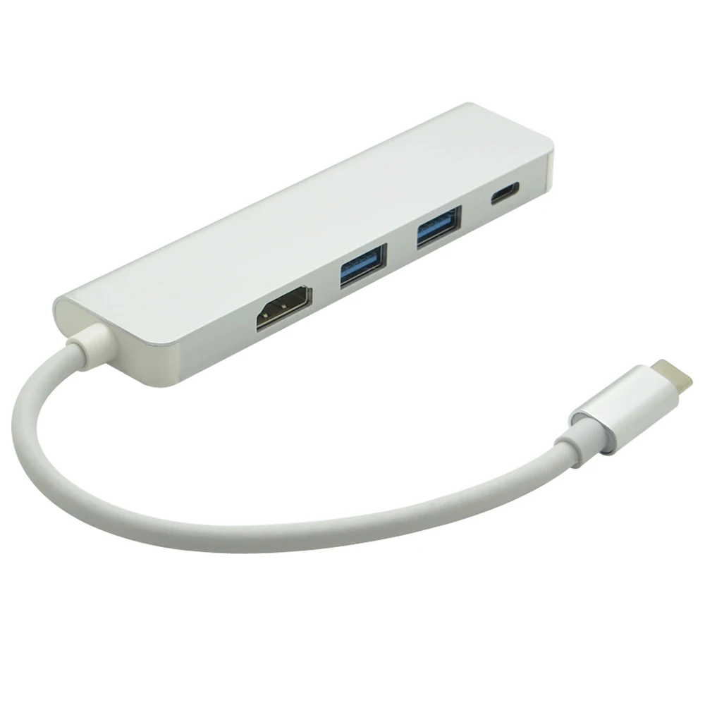 4 в 1 комбо USB-C USB 3 Type C концентратор с HDMI 4K + 2 порта 0 PD зарядный адаптер для MacBook Pro Air |