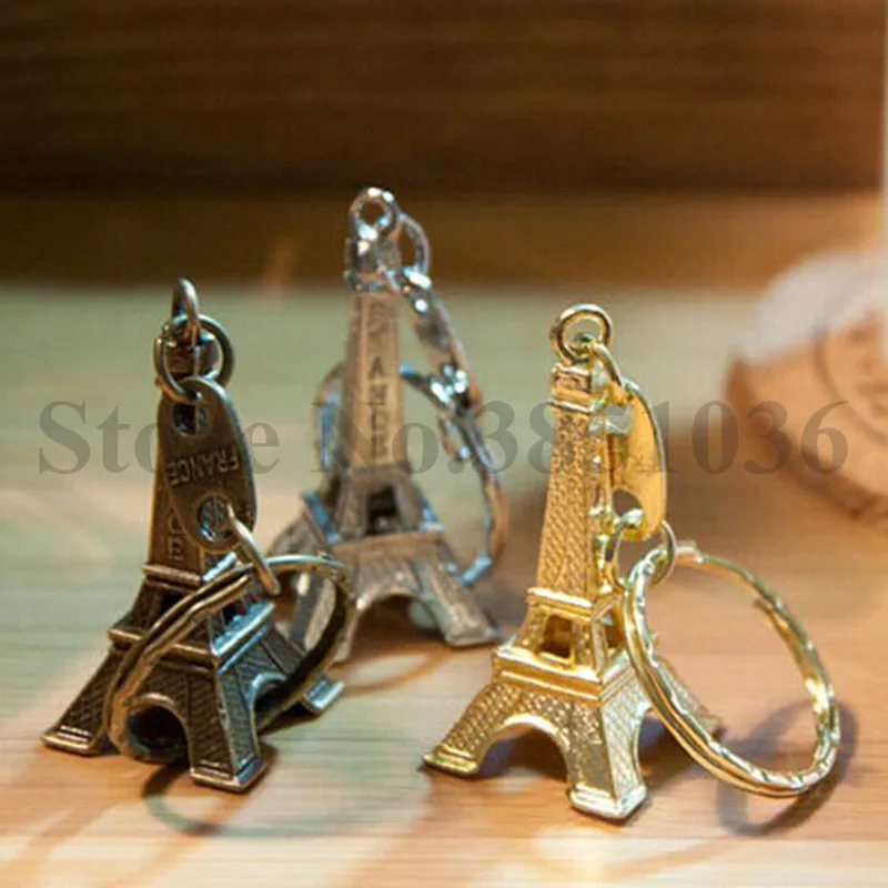 

1000 pieces/lot Retro exquisite business promotional gifts Paris Eiffel Tower France Eiffel Tower Keychain