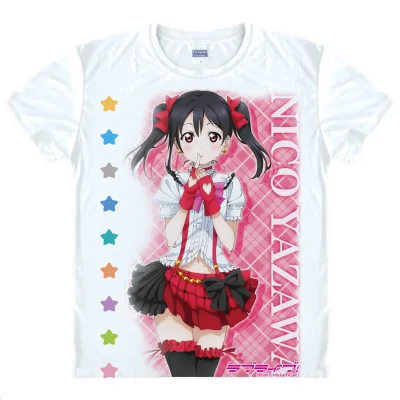 Lovelive sunshine футболка love live Aqours новая аниме модная мужская женская футболка|fashion