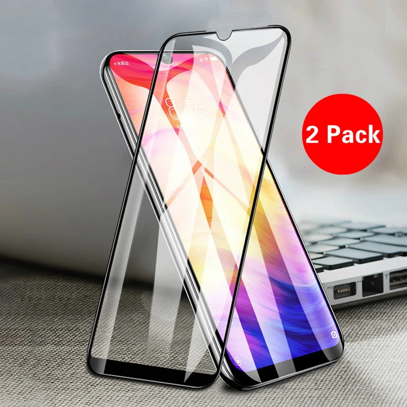 2 шт 9H полное покрытие протектор экрана для Xiaomi Mi 9T Pro Redmi K20 Note 5 6 7 7A S2 Y2 закаленное