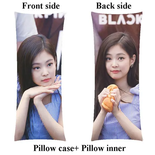 picture Новые kpop Jennie Kim длинные подушки с внутренней корейской девушки BLACKPINK подушка тела на заказ - Цвет: picture