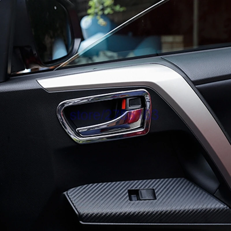 Наклейки на внутреннюю дверную ручку Toyota RAV4, 2013, 2014, 2015, 2016