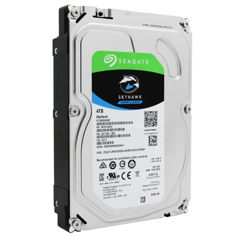 Внутренний жесткий диск Seagate Skyhawk ST4000VX007 4 ТБ HDD видеонаблюдение 5900 об/мин 3 5 дюйма