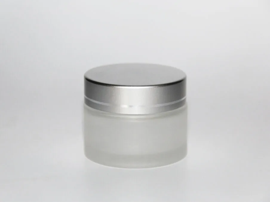 200pcs 50g Frosted Cosmetics Glass Jars Makeup Cream Cosmetic Beads Storage Pot Container Round Bottle Transparent Amber Case | Дом и сад