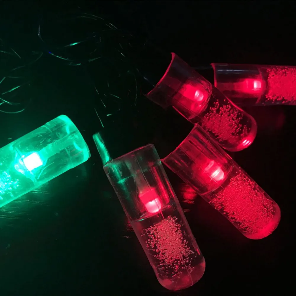 20 LED Battery Powered Bulb Column Christmas Tree Decoration Lamp String IP44 Courtyard Decorative Light Outdoor Lighting | Лампы и