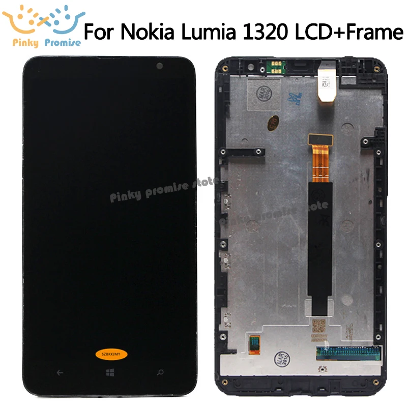 ЖК дисплей для Nokia Lumia 1320 сенсорный экран замена дигитайзера 6 0 дюйма 1280x720|lcd for