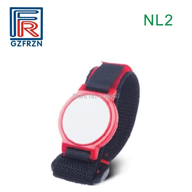 500pcs iso14443a Custom Ultralight ev1 Nylon 13.56mhz rfid Woven Wristband Bracelet