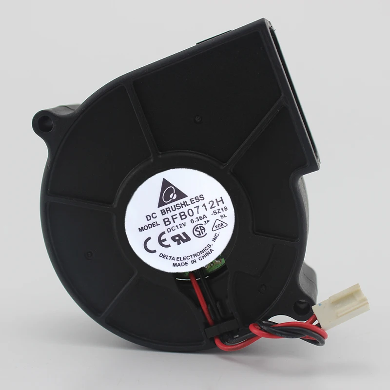 

BFB0712H 7530 DC 12V 0.36A Ball Bearing Projector Blower Centrifugal Cooling Fan