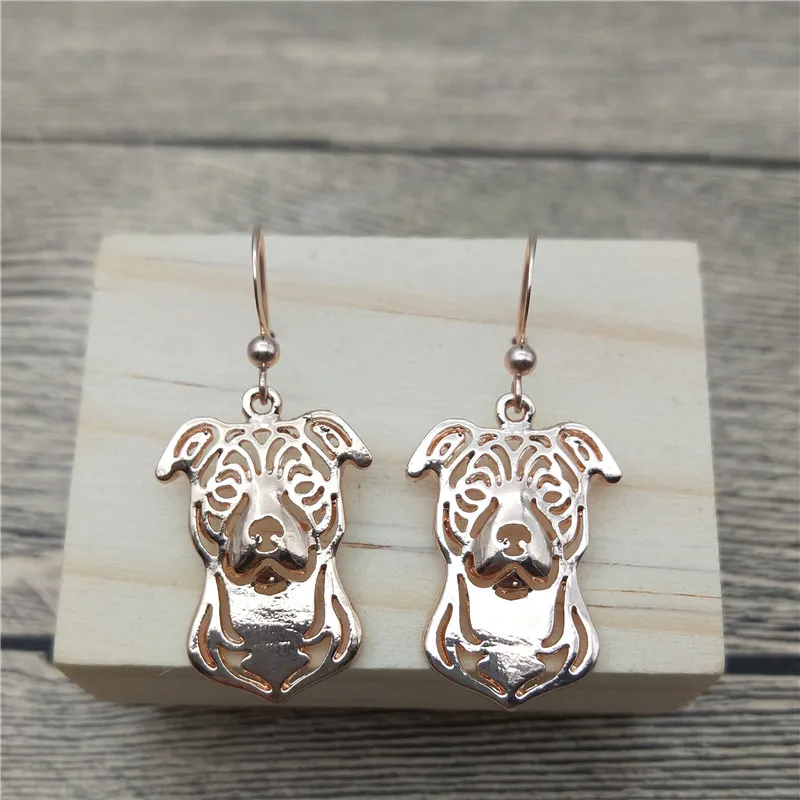 New Staffordshire Bull Terrier Drop Earrings Trendy Style Dangle Fashion Pet Dog Women Jewellery | Украшения и аксессуары
