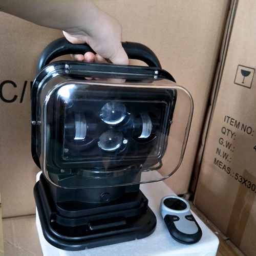 

360-градусный беспроводной пульт дистанционного управления для грузовика, внедорожного 4x4, лодки, 9 В-32 В, 7 дюймов, 60 Вт, светодиодный прожектор, морской поисковый светильник, 1 шт.