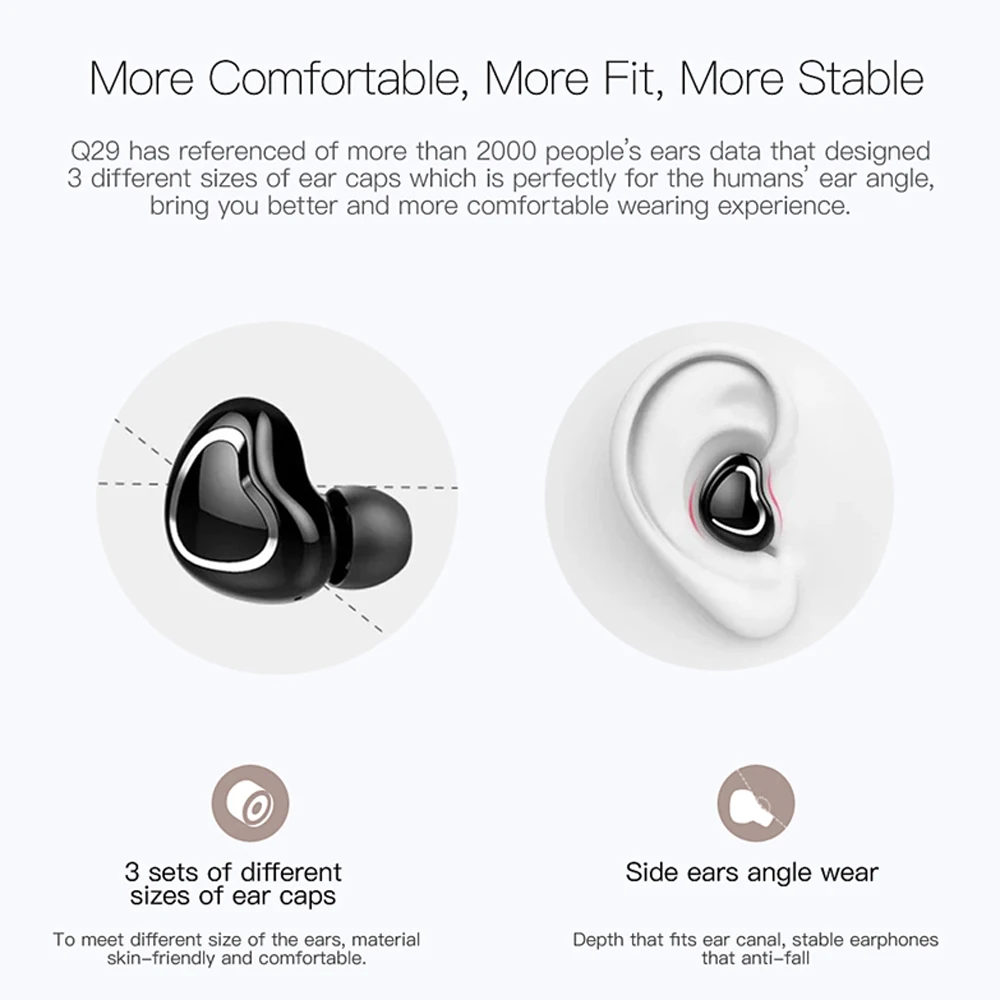 Наушники Joinrun TWS Bluetooth V5.0 гарнитура настоящие Беспроводные стереонаушники для