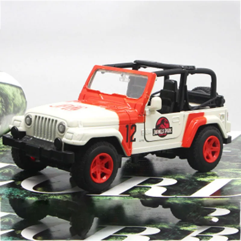 1/32 масштаб 15 5 см сплав металл литье под давлением Jeep Wrangler Парк Юрского периода