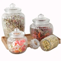 kitchen glass sealed jars lid storage bottle food candy storage tea container caning sealing mason jars household storage tool