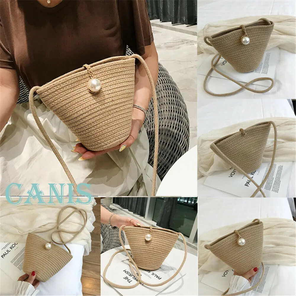 Новинка 2019 летние женские сумки женская круглая сумка из ротанга модные пляжные