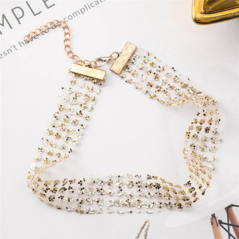 Pinksee Gothic Luxury Crystal Choker Necklace Charm Rhinestone Neckless For Women Wedding Party Jewelry | Украшения и аксессуары