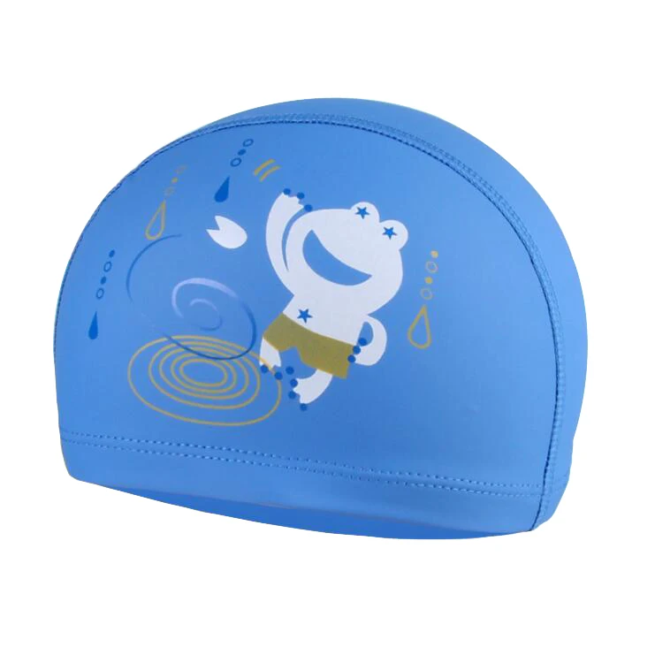 Мультяшные животные акула дети Дети PU ткань плаванья ming cap s ухо защита волос водные виды спорта плаванье шапочка для мальчиков и девочек